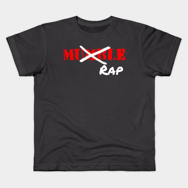 F mumble Rap 2 Kids T-Shirt by RandomShop
